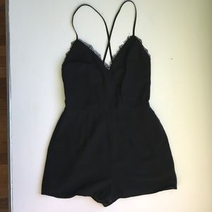 Forever 21 Strappy Open Back Romper